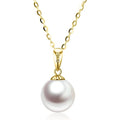 Gold Single Freshwater Pearl Necklace